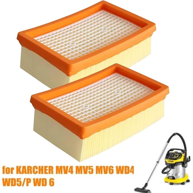 iDeer life 2 Pack Filter Compatible with Karcher MV4/5/6 WD4/5/5P