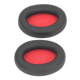 Life Q10 Life 2 NEO Replacement Earpads Ear Cushions for Enhanced Sound Quality, for Headphone Users Protein Leather Sponge [2 Pads] (Black Red)