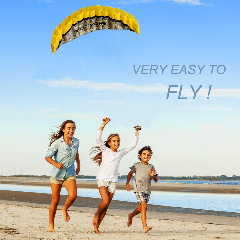 Touch the sky 100in Dual Line Stunt Parafoil Kite |