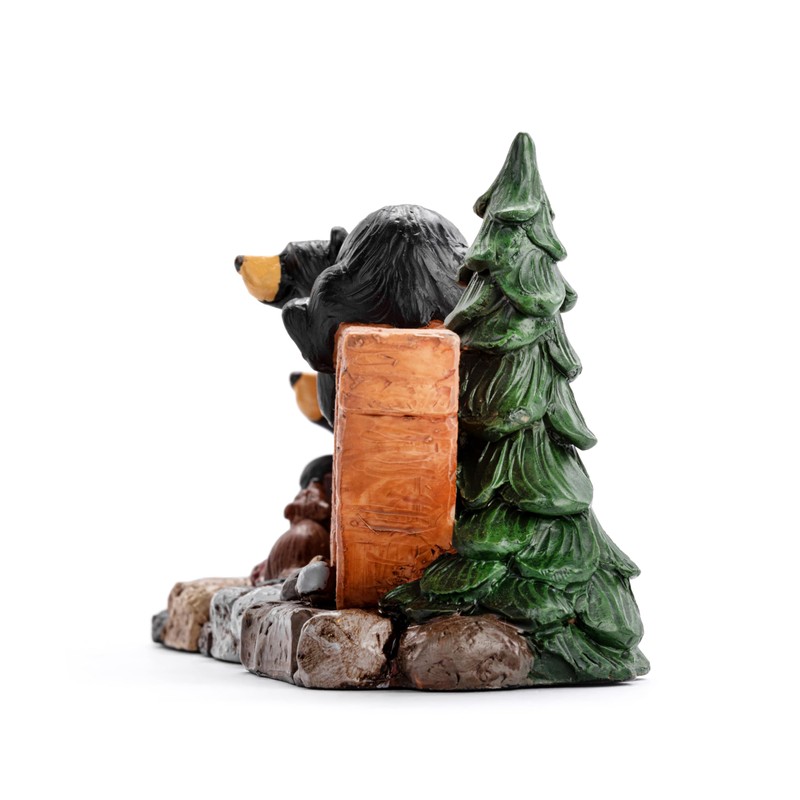 DEMDACO Bearfoots by Jeff Fleming Rustic Black Bear Howdy 9
