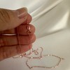 9ct Rose Gold Hammered Trace Chain 20 Inches