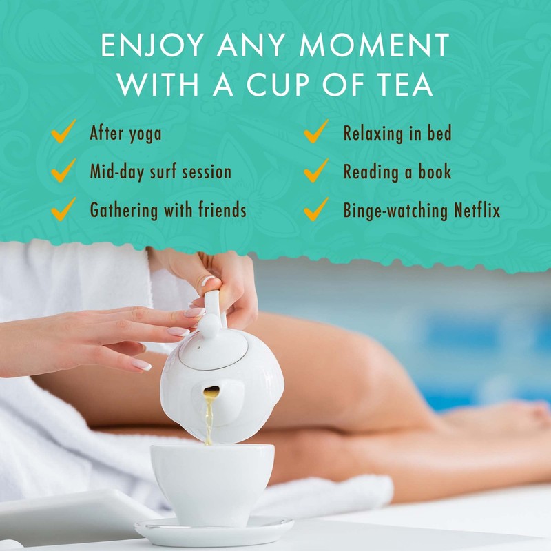 Té natural hawaiano orgánico (colección de té de tres sabores,