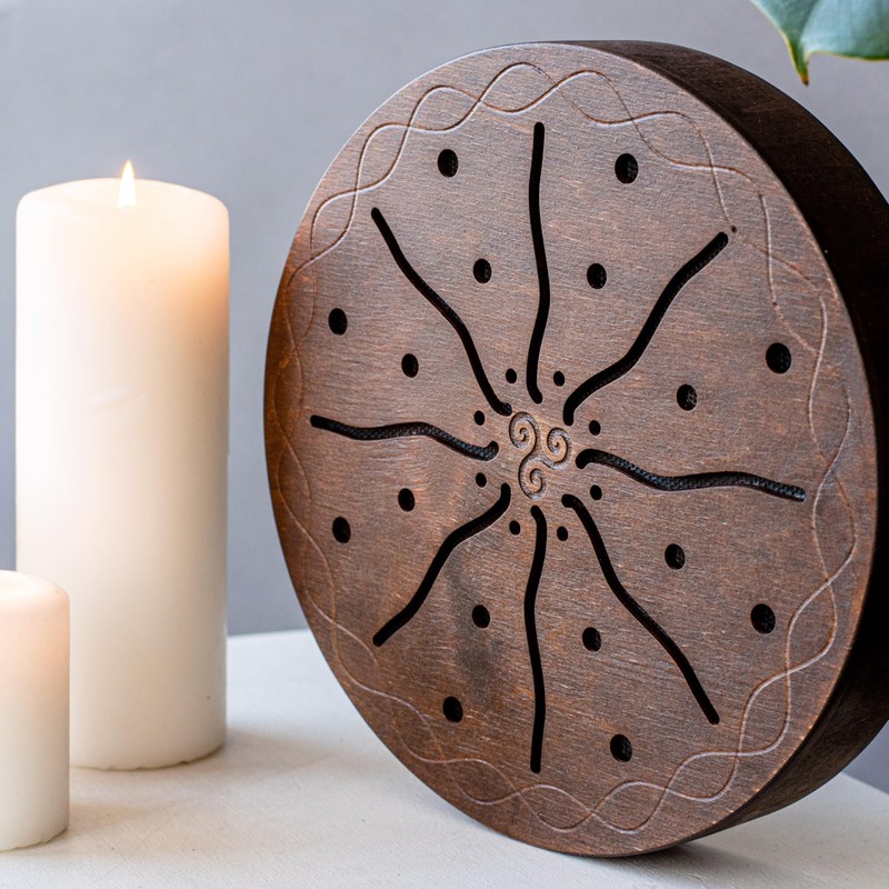 Rain Disk for relax and healing, soft sound of water,