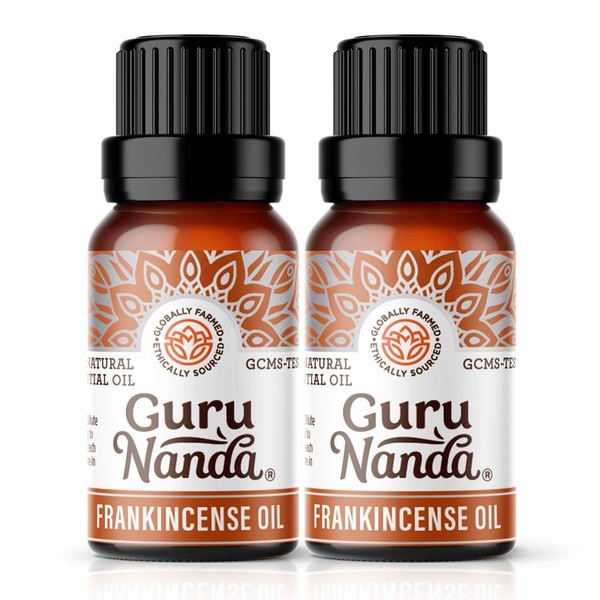 GuruNanda Frankincense Essential Oil 2-Pack – 100% Pure Aromatherapy Oils