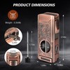 Tesonway Cigar Torch Lighter, 4 Jet Flame Cigar Lighter with