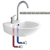 Qrity Pack of 2 G1/2 Inch Internal Thread Flexible Pipes,