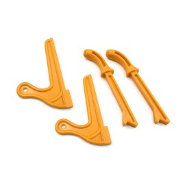 AIMALL 4PCS Table Saw Push Stick Set, Safety Block Jointers with Ergonomic Grip for Woodworking, Durable Plastic Construction, Safety Tools for Router, Bandsaw, and Table Saw