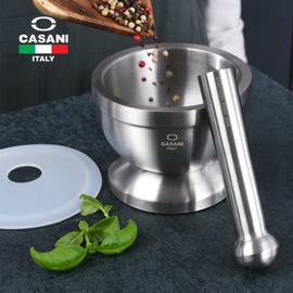 Kasani Mini Stainless Steel Mortar Multipurpose Baby Food Garlic Grinding Mortar / 까사니 미니 스텐 절구 다용도 이유식 마늘 깨갈이 절구통