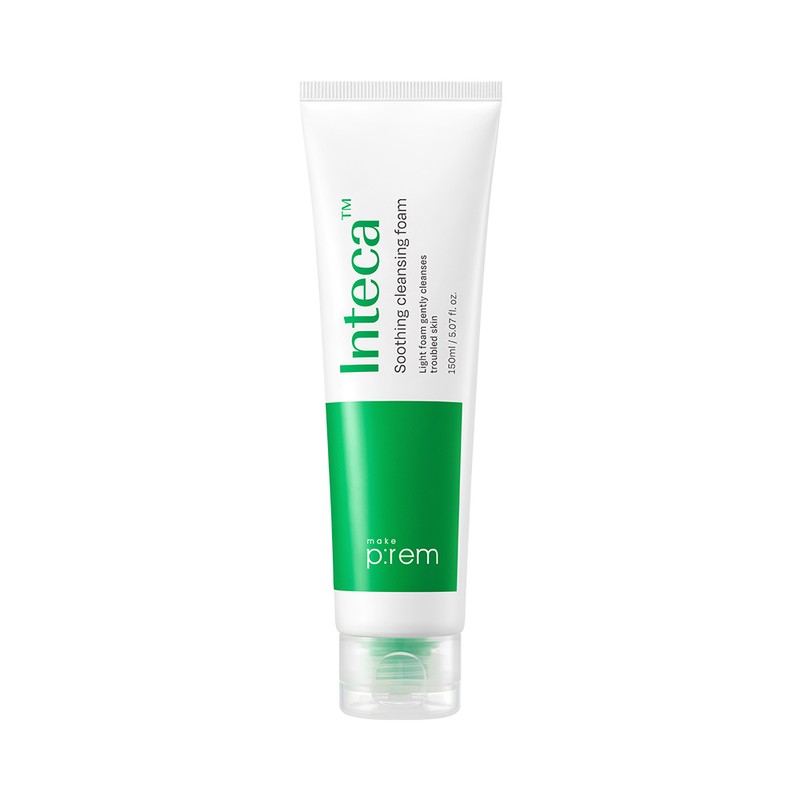 MakePrem Inteca Mildly Acidic Soothing Gel Cleansing Foam 150ml, 2
