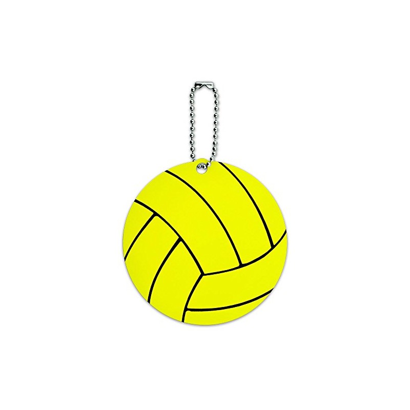 Water Polo Ball Round Luggage ID Tag Card Suitcase Carry-On