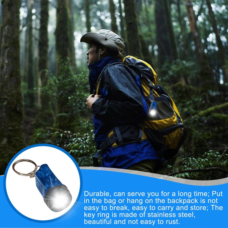 Nizirioo Pack of 36 Mini Torch Key Fob Small LED