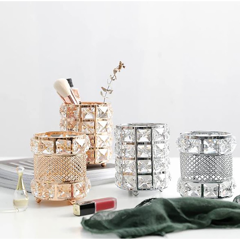 umely Crystal Trinket Case, Makeup Brush Case, Storage, Interior, Stylish,