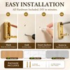 Folding Wall Hooks, 2 Pack Gold Heavy Duty Coat Hooks,