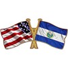 CafePress El Salvador America Friend Ship Flag. Square Stick Square