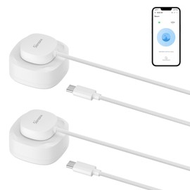 SONOFF SNZB-05P Zigbee Water Leak Sensor with Detection Cable for Alarm System and Smart Home Automation, Wireless Mini Flood Detector for Kitchen Bathroom Basement 2Pack