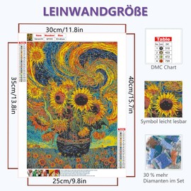 iLovwvoea Diamond Painting, 5D DIY Diamond Painting for Adults and Children, DIY Full Drill Colour with Diamond, Home Wall Decor 30 x 40 cm