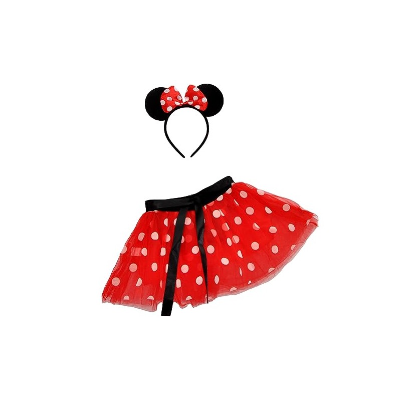 Ciao - Polka Dots Mouse Disguise Kit (Tutu Skirt, Tiara