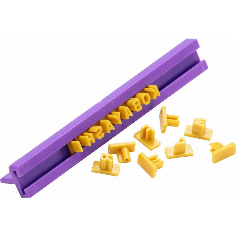 タイガークラウン クッキー型 黄 125×40×200mm ミニミニクッキースタンプI ABS樹脂 抜型 押し型 ケース付 1744