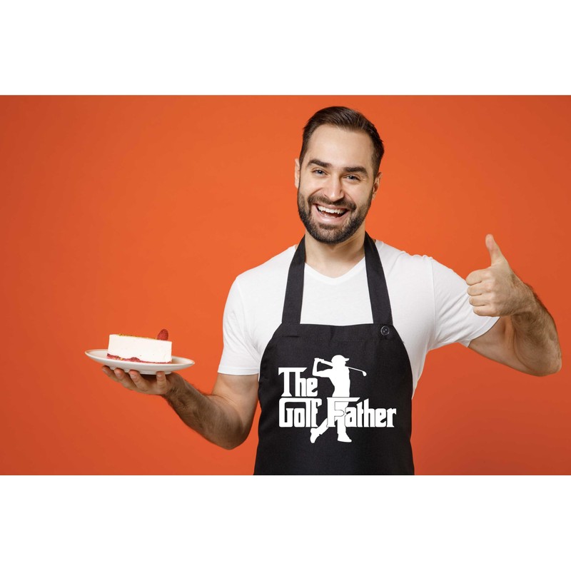 Print4U The Golf Father Apron Funny Birthday Father's Day Cooking