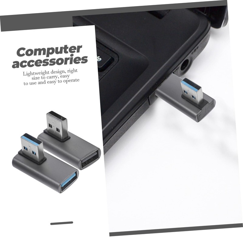 CHILDWEET USB 3.0 90 Degree Adapter 2pcs USB a to