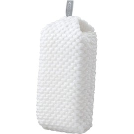 Mameita Bathroom Cleaning Sponge 2-Pack White 8 cm (Width) x 5 cm (Depth) x 17 cm (Height) Bathtub Limescale Removal Ample Foaming 3D Net New Material BS-400