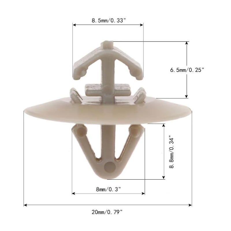 appRUN For Renault Master side door panel trim clips -