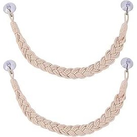 2-Pcs Reptile Climbing Ropes with 4 Suction Cups - Vertical Habitat Enrichment Kit for Hermit Crabs,Geckos,Snakes &Tree Frogs-Terrarium Exercise Toys,Boredom Relief Gear & Bioactive Tank Accessories