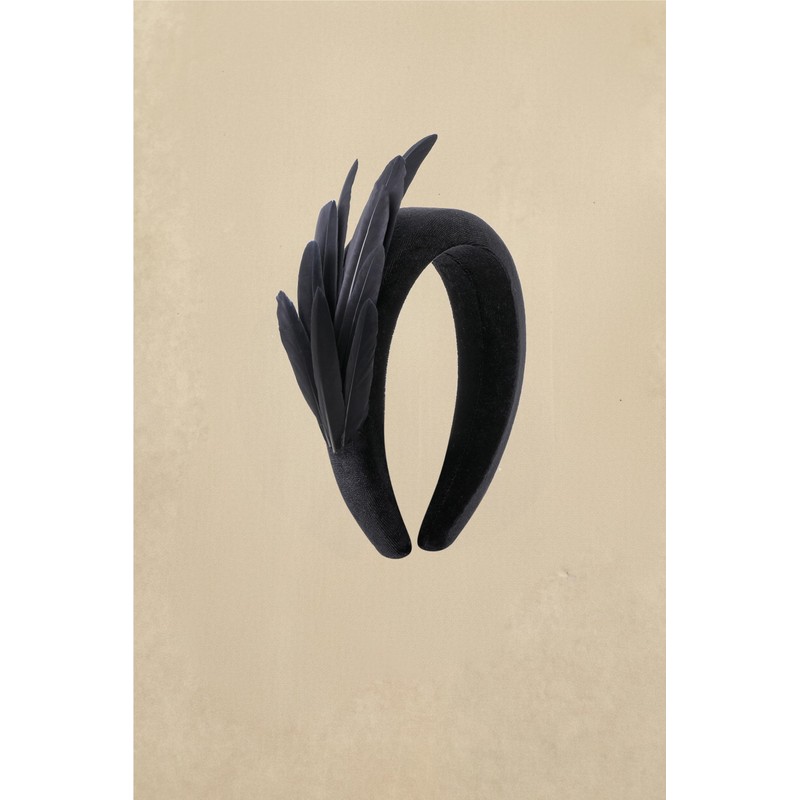 BABEYOND Fascinator Headband for Women - 1920s Feather Tea Party