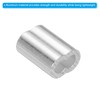 sourcing map 1/8" 3mm Aluminum Crimping Loop Sleeve Double Ferrule