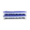 TUPPERWARE Ice Cube Freezer Container with Lid Purple Blue (2)