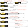 9pcs Magnetic Screwdrivers Set, Including 12in Phillips and Slotted Screwdrivers,