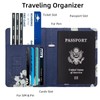 WALNEW Passport Holder Cover Wallet, RFID Blocking Leather Travel Document