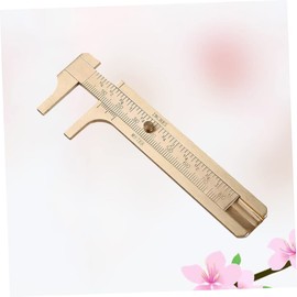 STOBOK High Precision Mini Caliper Dual Scale Cm/inch Copper Material Perfect for Gemstones Jewelry Pocket Measurement Tool