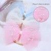 Yheahin Baby Girls Tulle Bow Elastic Headband Newborn Gauze Bow-knot