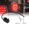 TRUE MODS 2pc 2" Red Round Trailer LED Clearance Marker