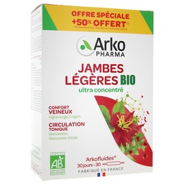 Arkopharma Arkofluides Light Legs Organic 20 Phials + 10 Phials Offered