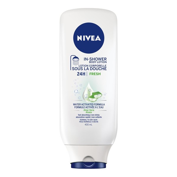 NIVEA 24H Fresh Aloe In-Shower Body Lotion for Normal to