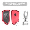 QBUC for Volkswagen Key Fob Cover with Keychain,Car Key Case