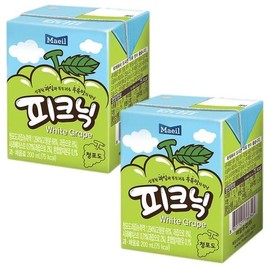 Maeil XBF4455M_48매일 피크닉 청포도 200ml 24팩 사과 과수원 XBF4455M 48 Daily Picnic Green Grape 200ml 24 Packs Apple Orchard