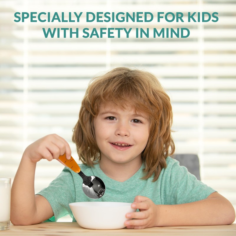 Baby Spoons with Fork | 3 Pcs Easy Grip Baby