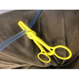 Dialysis Tubing Clamps, Yellow, Bag of 5