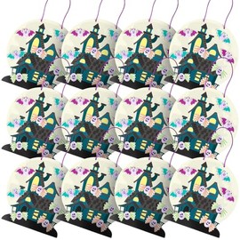 Fun Express Haunted House THUMBPRINT CK-12 - Craft Kits - 12 Pieces