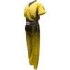 TOP TEN Graphic Kickboxing Uniform, Yellow - black