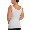 Skinnygirl Women's Seamless Camisole, 3-Pack (Black, White & Lt. Heather,
