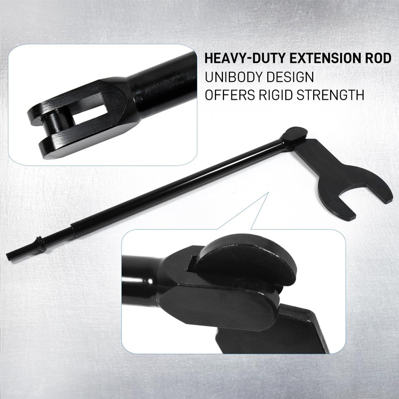 SMOTIVEPRO 10Pcs Pneumatic Fan Clutch Wrench Set Removal Tool Kit,
