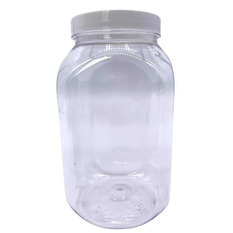 Truenova 10 x 995ml Square Plastic Storage Jars Kitchen/Garage Organisation