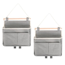 KEORHEZ Two Hanging Organisers Wall Organiser with Divided Storage and Large Capacity - Perfect for Offices, Bedrooms, Dorms and More