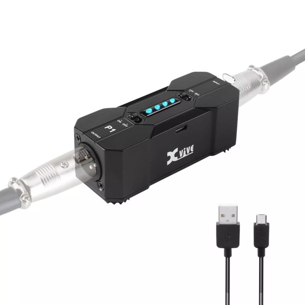 Xvive P1 Phantom Power Supply 48V/12V Switch,Up to 40 Hours