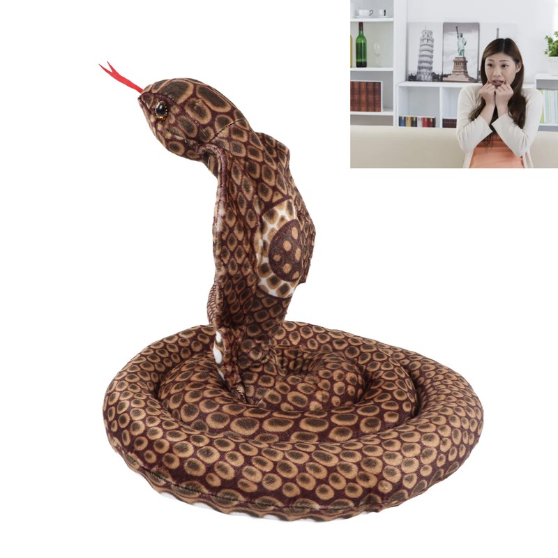 Plush Snake Doll Soft Comfortable Sleeping Pillow Plush Stuffed Snake