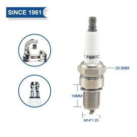 3 Pieces F6RTC for 995/WR6DC 7900/WR7DC, for RN9YC RN10YC RN11YC Spark Plug, for 3047/W20EPR-U/VW20, for MTD 951-10292 751-10292 TORCH 131-0399